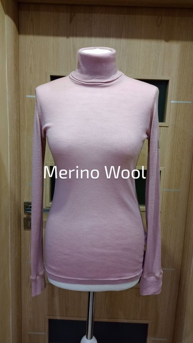 Śliczny Golf wełniany, Merino Wool wełna Janus M 38