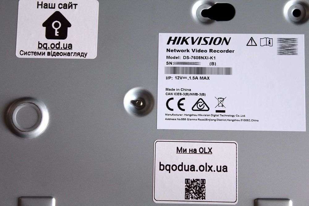 8 канальный видеорегистратор Hikvision DS-7608NXI-K1 (B) AcuSense