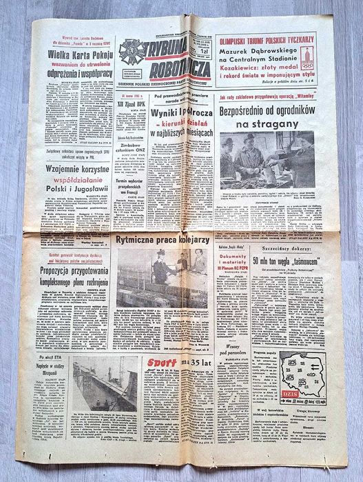 Trybuna Robotnicza, z dn. 31.07.1980r., PRL
