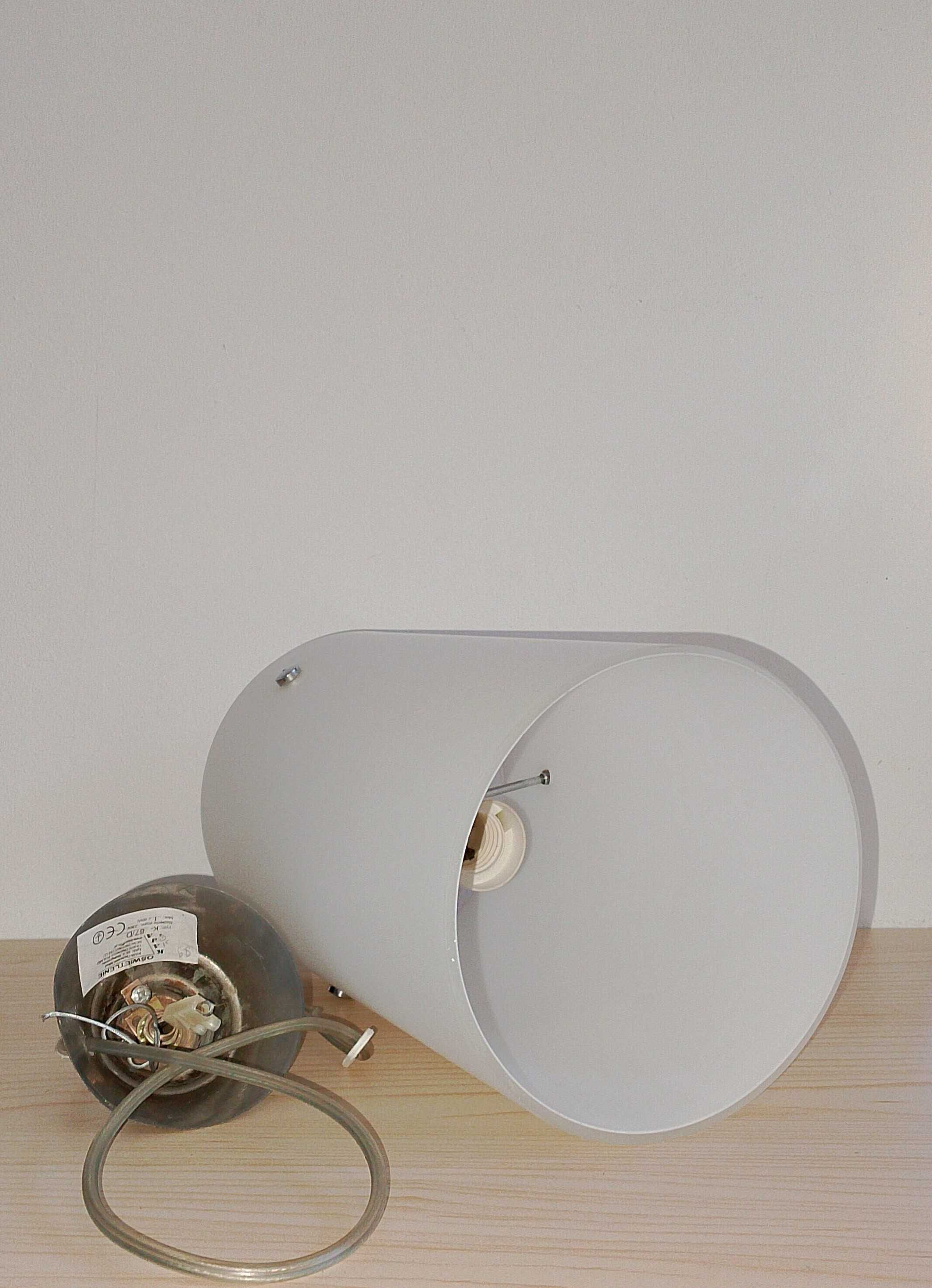 Lampa sufitowa biała, mleczna/ Kaja.
