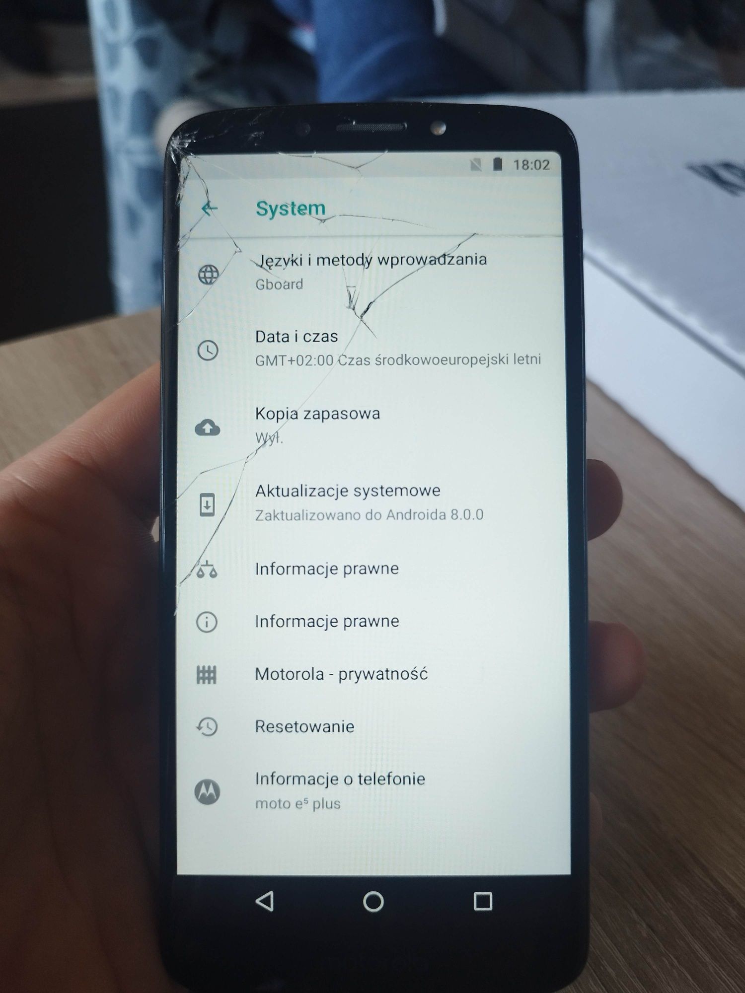 Telefon smartfon Lenovo Motorola e5 RAM 2GB/16GB
