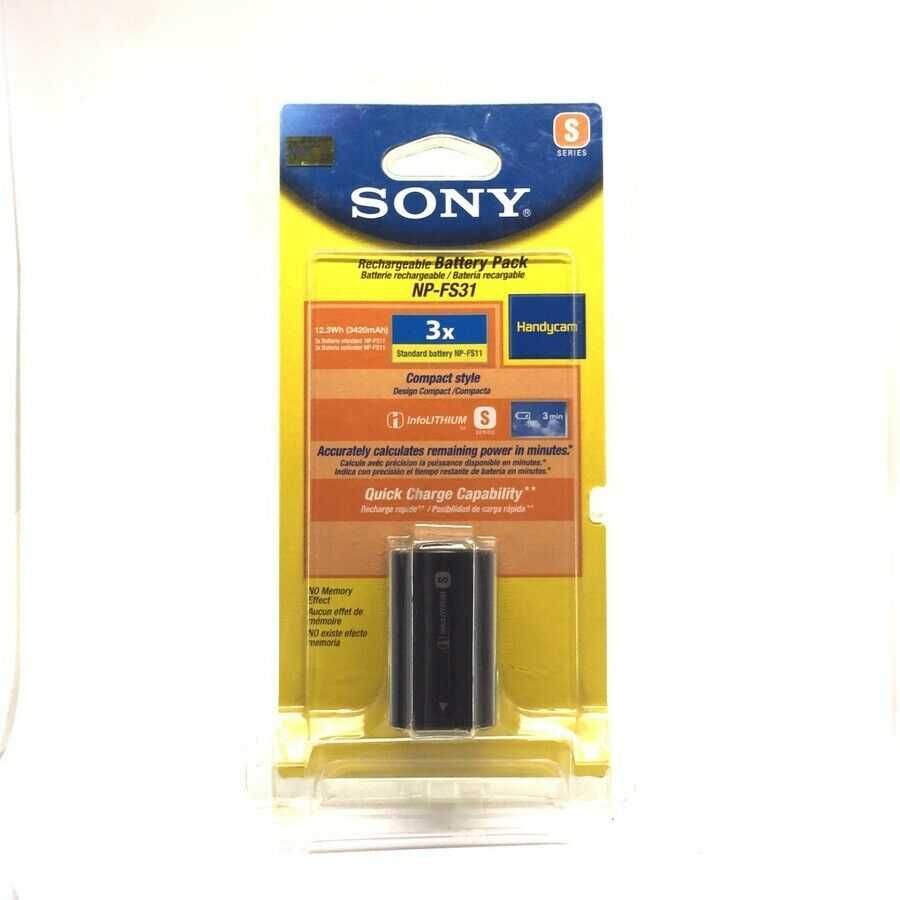 Bateria Sony NP-FS31 Lithium Ion. NOVA! Dentro de embalagem fechada.