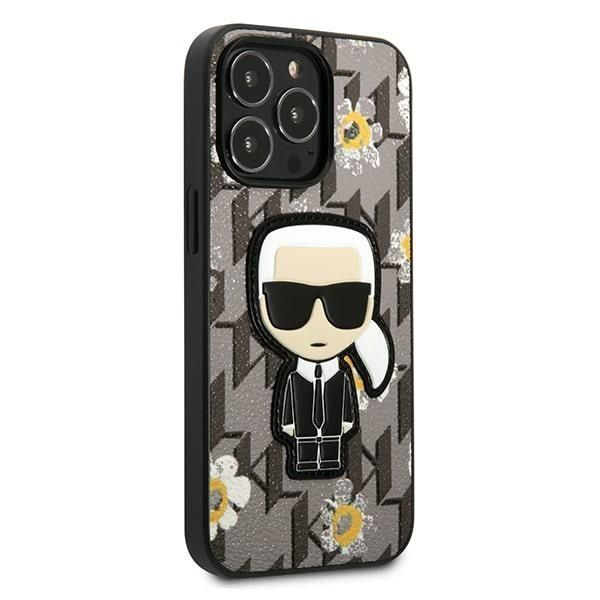 Etui Karl Lagerfeld Flower Ikonik Karl dla iPhone 13 Pro/Grey