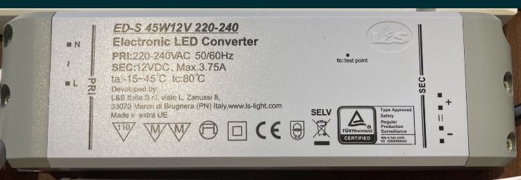 Блоки живлення/LED (12v - 45w/48) -24v(45/48/50/75w)