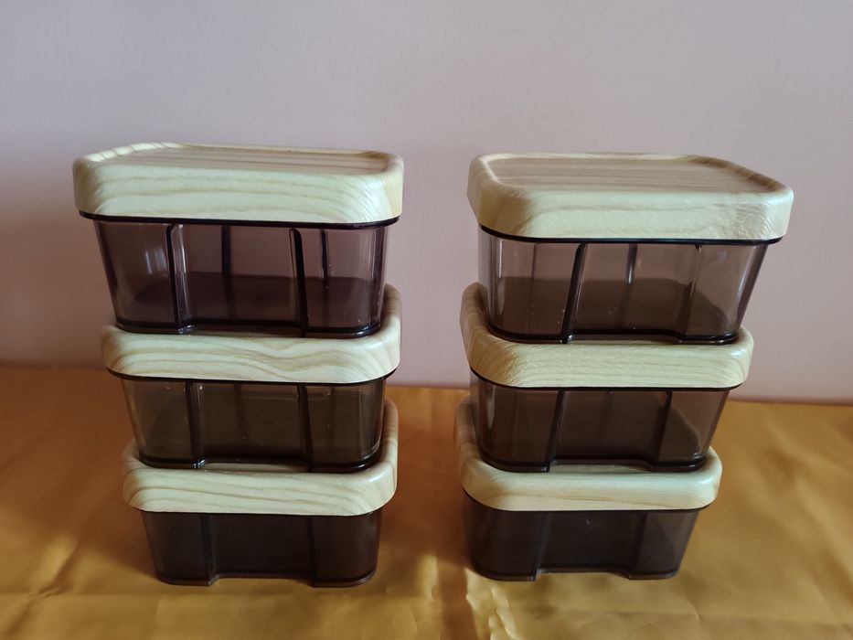 Caixas de arrumação em cristal brinde com tampa de bambu
