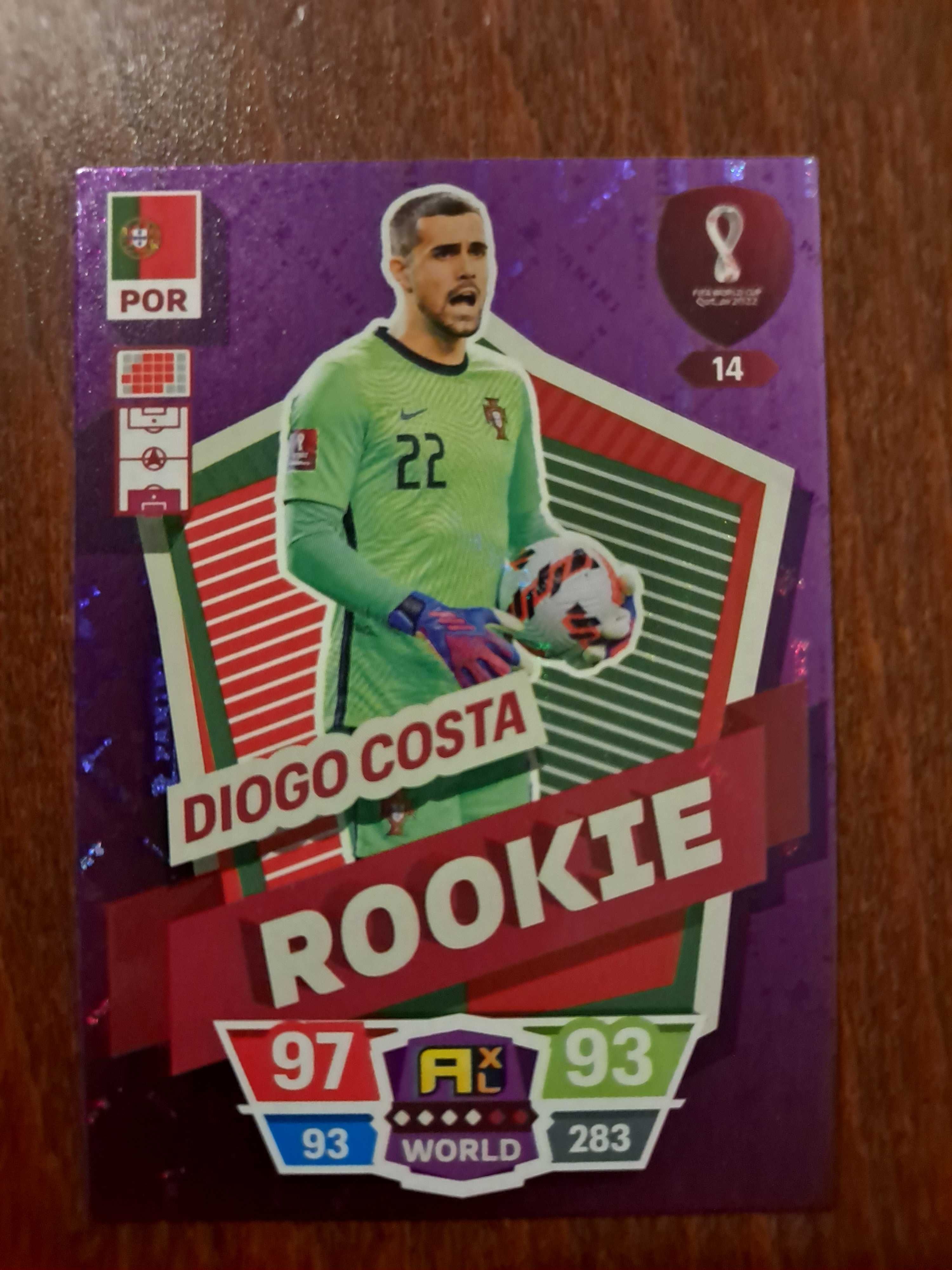 Diogo Costa.Panini World Cup Qatar 2022.Rookie 14