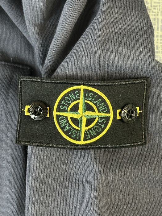 Зіп-кофта Stone Island темно-синього кольору