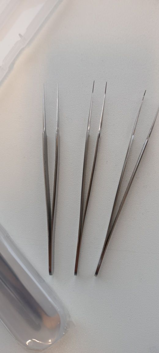 Nowe 2 x 3 szt zestawy penset do rzęs