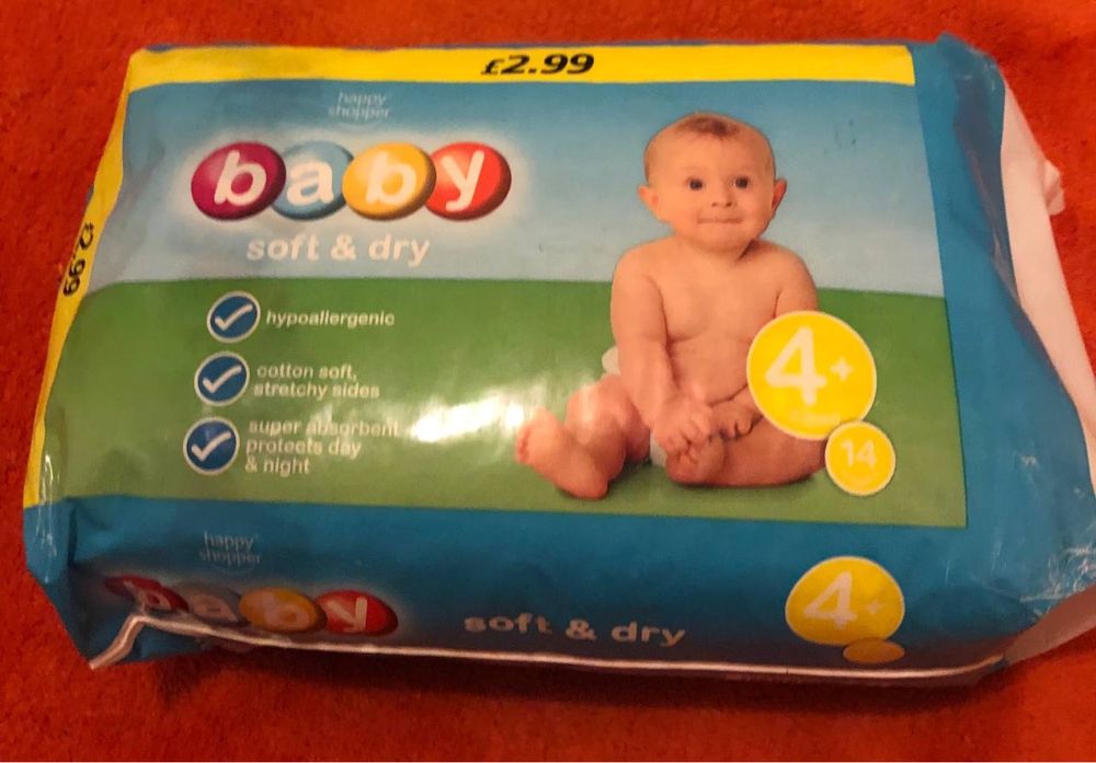 Пiдгузки Baby 4+, памперси 4 maxi