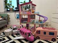 Domek barbie malibu karetka camper barbie samolot akcesoria dreamhouse