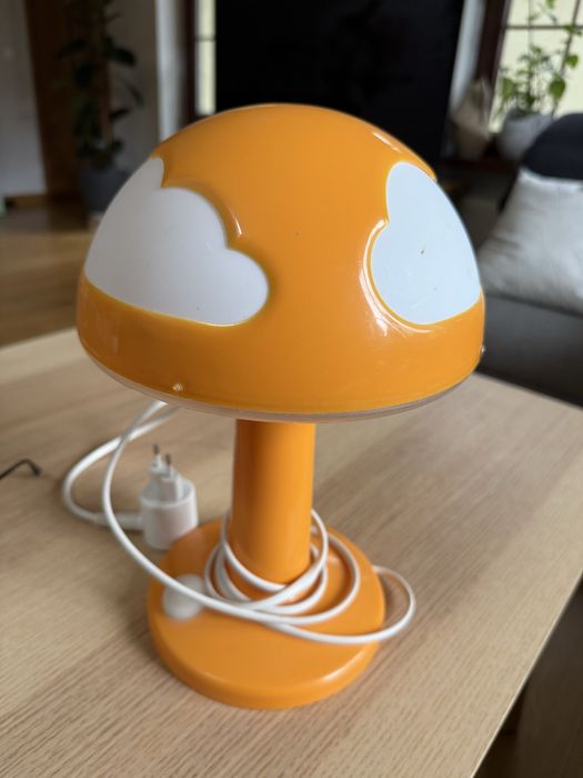 Lampka grzybek pomarańczowa Ikea