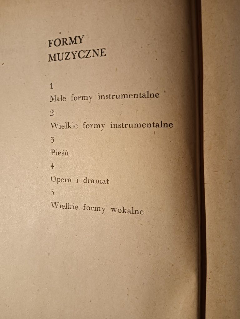 Wielkie formy wokalne. J. Chomiński.Podręcznik