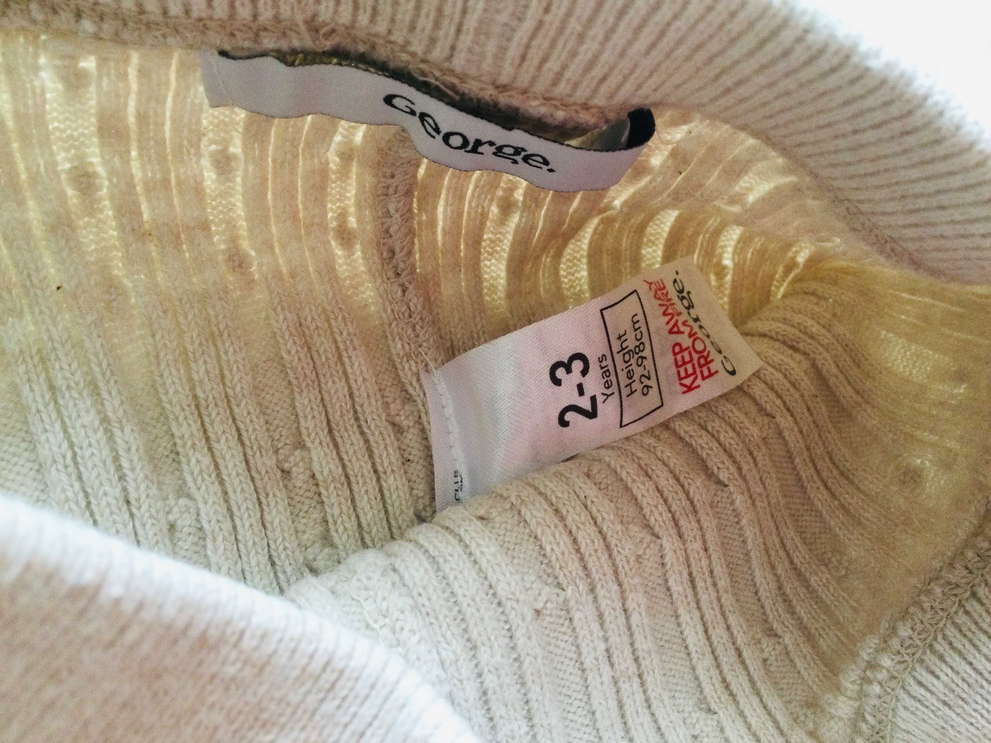 2-4 рок., 92-104 зріст George Лосини, легінси. Biocotton 100%