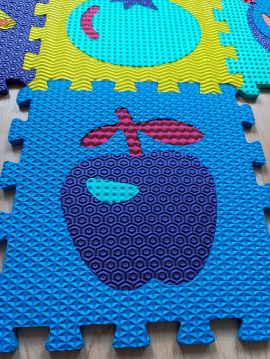 Розвиваючий термо килимок 32×32 мозаїка. Пазли. Фрукти овочі