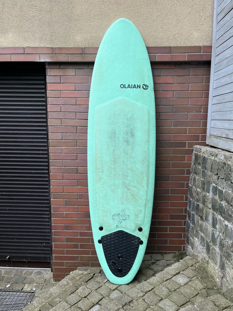 Deska surf Olaian 900 Soft 7’ 60L surfing