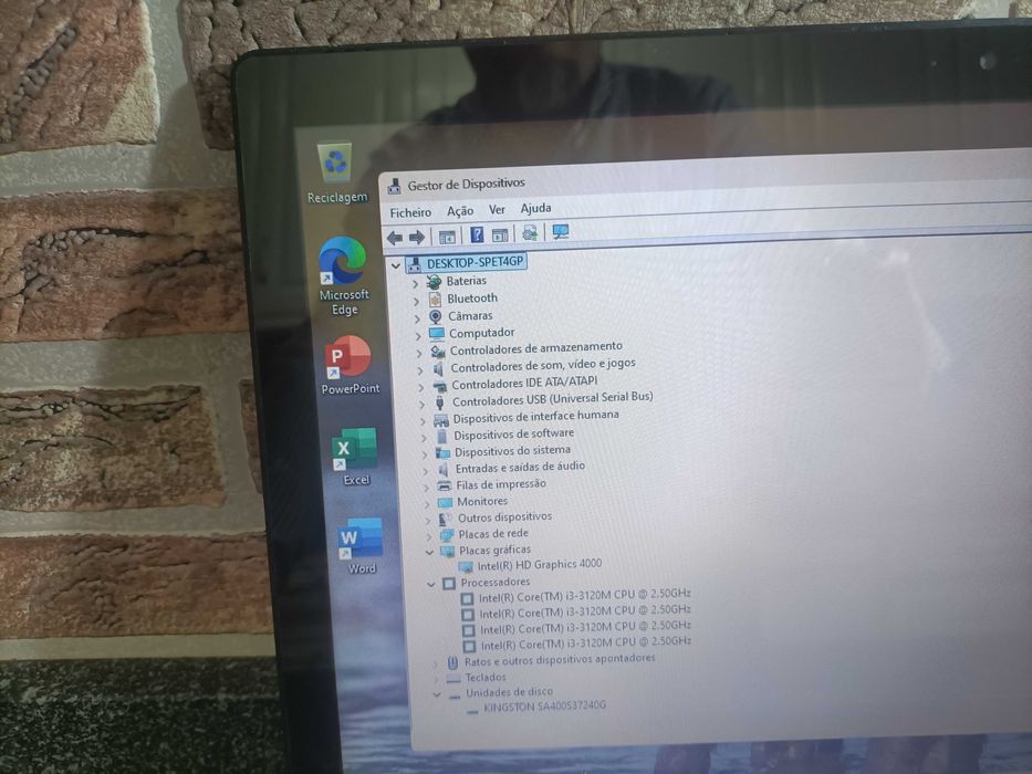 Toshiba L50T-A -11U core i3 RAM 8gb SSD 240gb tela 15.6p tátil