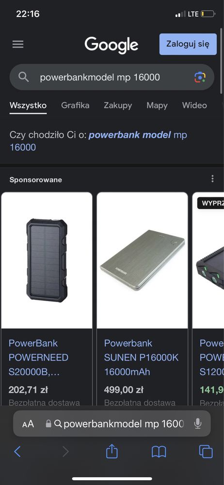 PowerBank Mp 16000