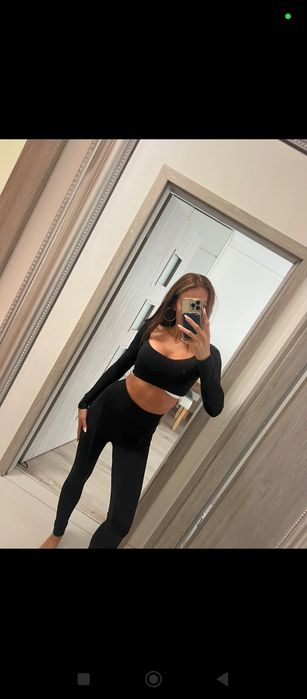 Czarny komplet naanssy The label