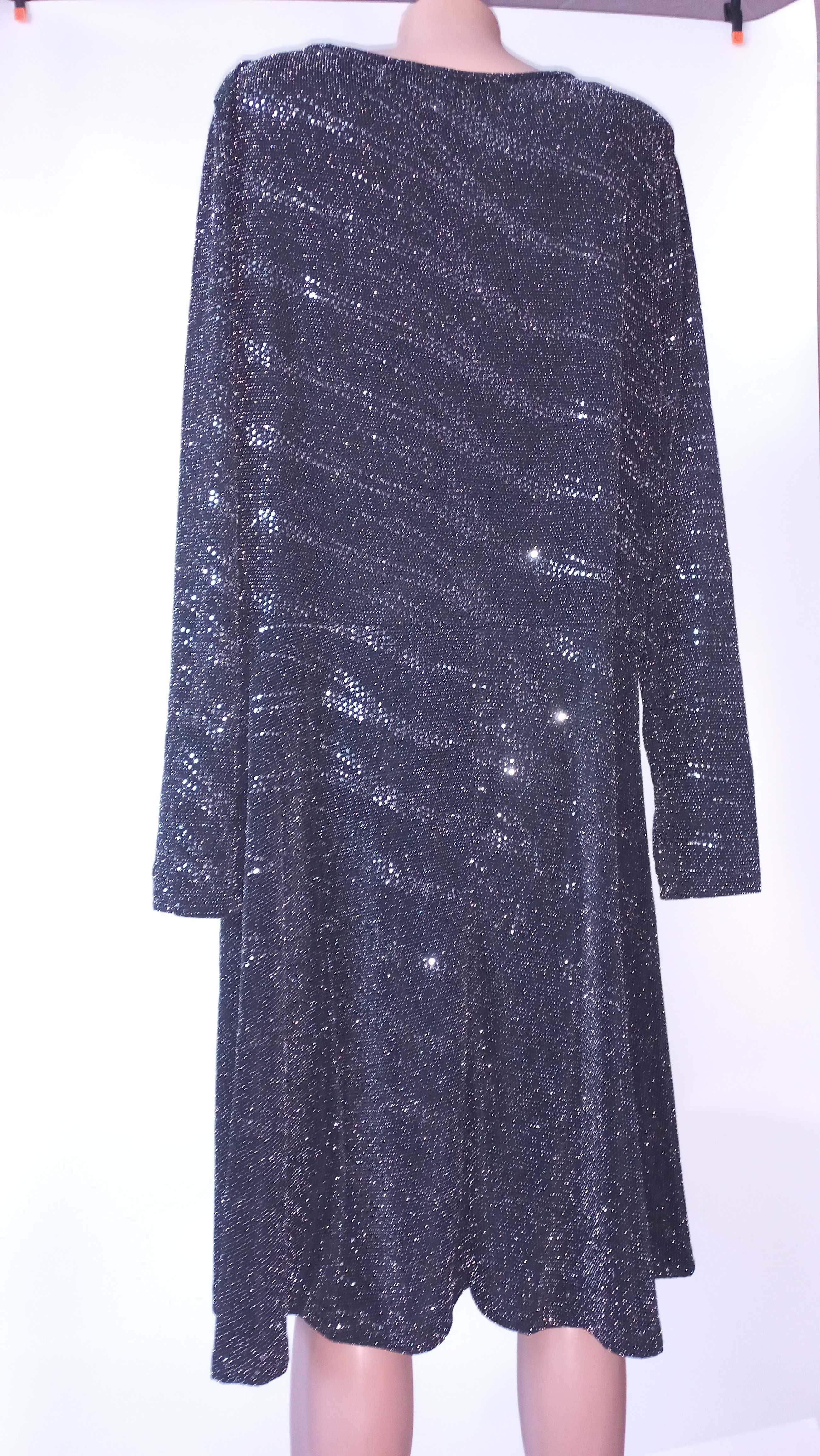 Вечірня срібляста сукня 62 60 розмір нова плаття