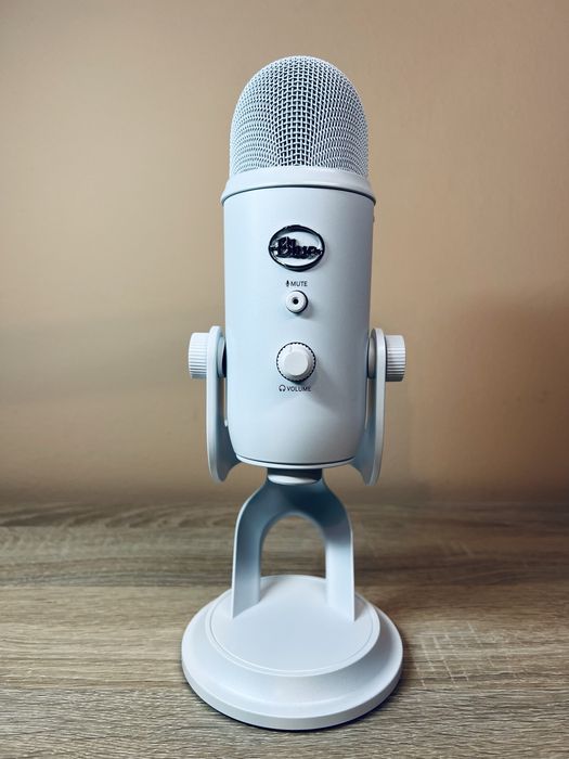 Mikrofon Blue Yeti USB | Biały Whiteout | Do Podcastów | Jak Nowy