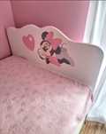 Łóżko spanie 90x190 białe Meblik Minnie Mouse stan idealny barierka