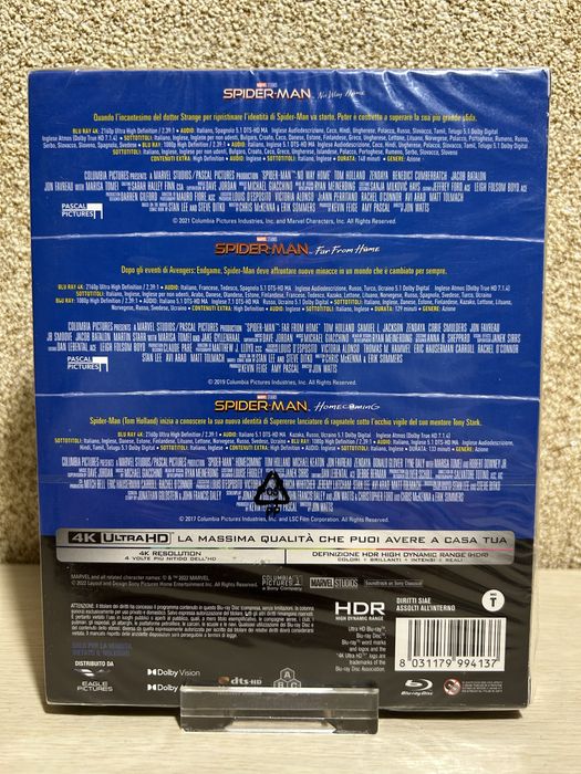 4K UHD HDR Blu-ray Коллекция Человек-Паук (2002-2021) с переводом.