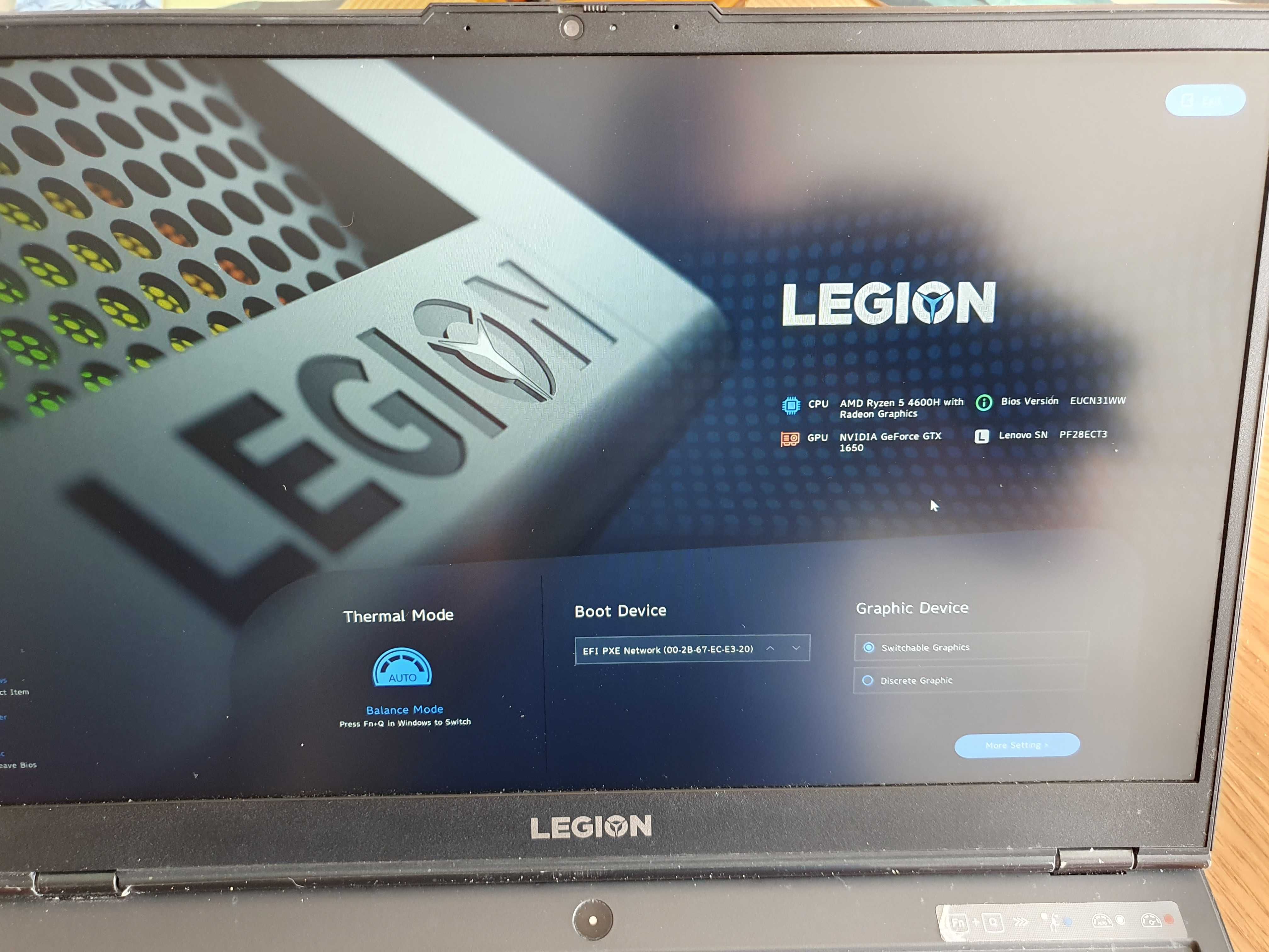 Laptop gamingowy Lenovo Legion 5 15ARH05