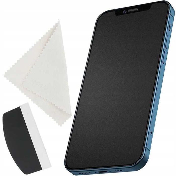 Szkło hybrydowe Folia Matowa iPhone 13 Mini Max Pro Montaż Gratis Wawa