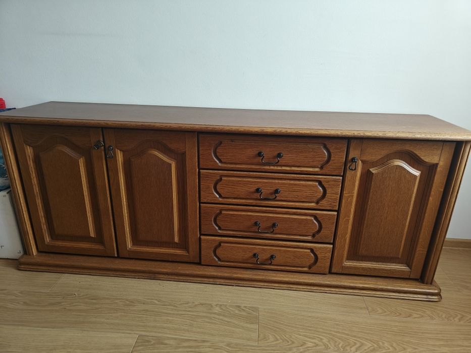 Dębowa komoda drewniana szafka