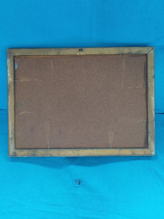 Quadro de pintura a óleo sobre platex