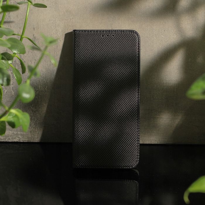 Etui Z Klapką Magnet Do Xiaomi Redmi 12C / 11A / Poco C55 Czarne