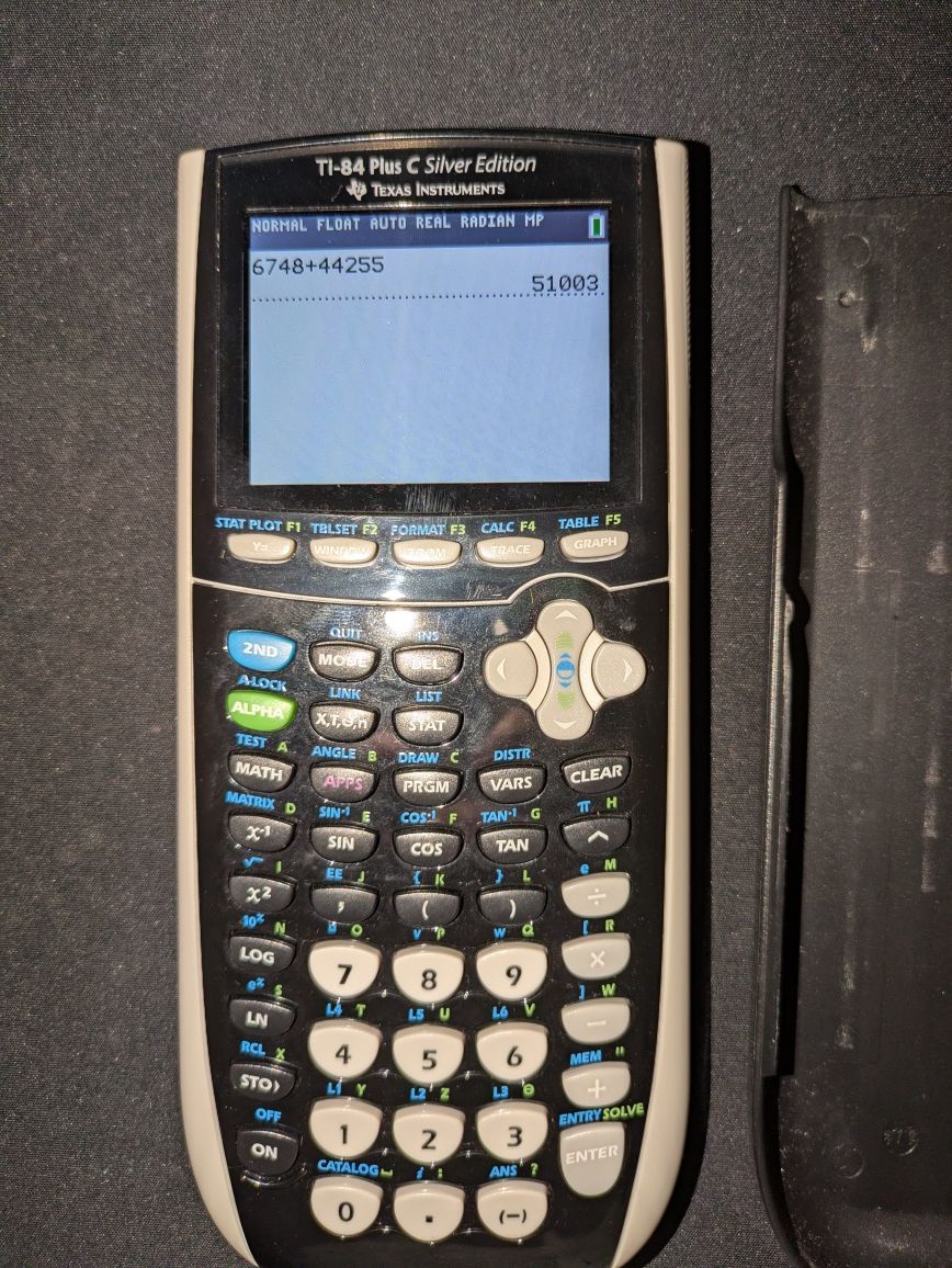 Calculadora gráfica Texas Instruments TI-84 Plus C Silver Edition