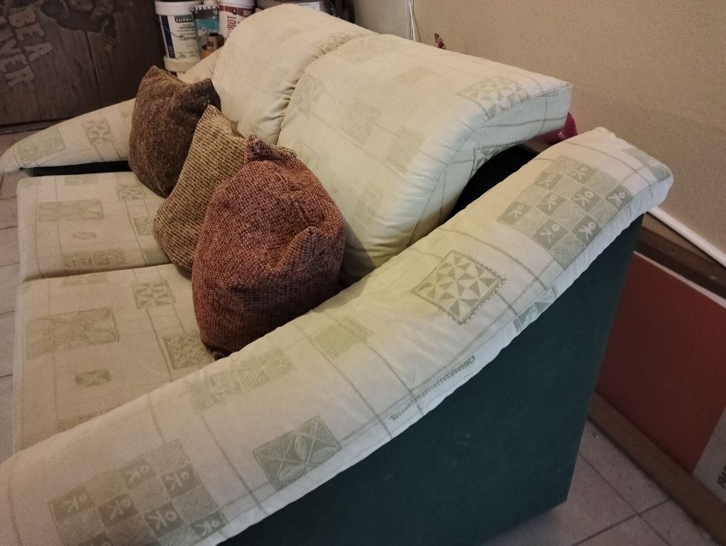 Sofá Cama em camurça