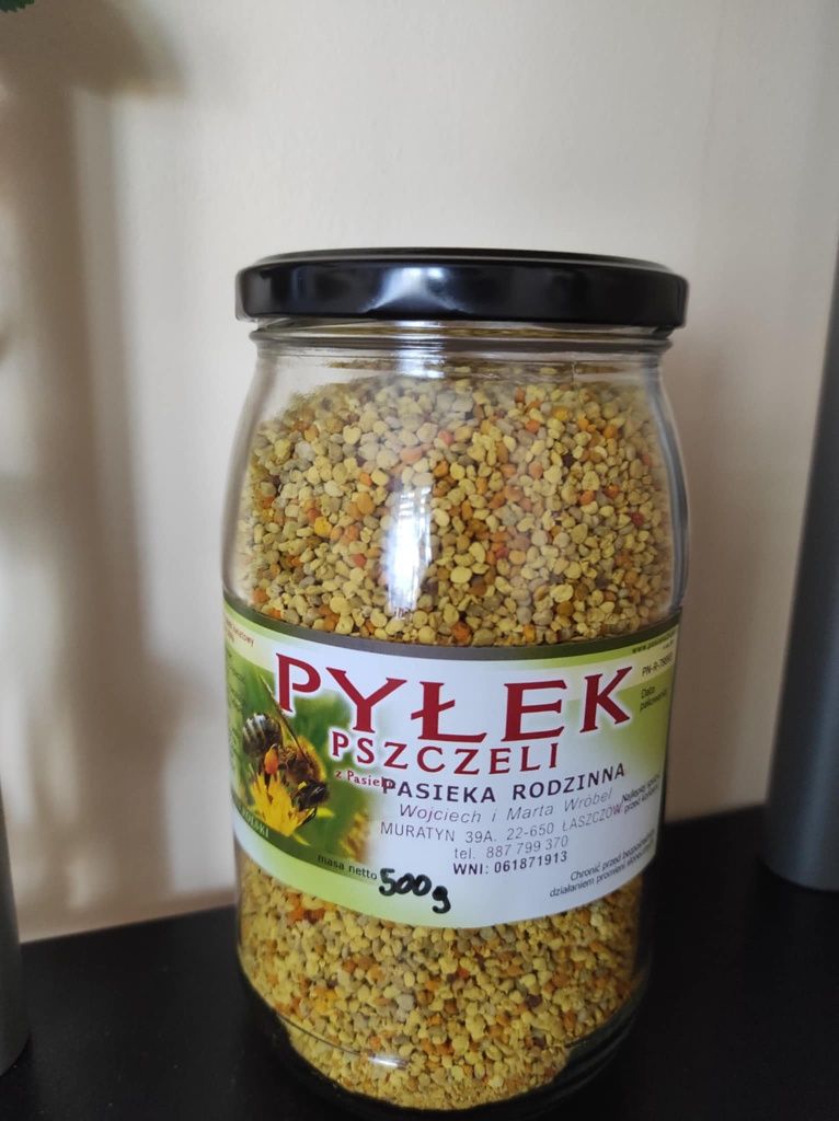 Pyłek Pszczeli Kwiatowy słoik 0.9 40 zł
