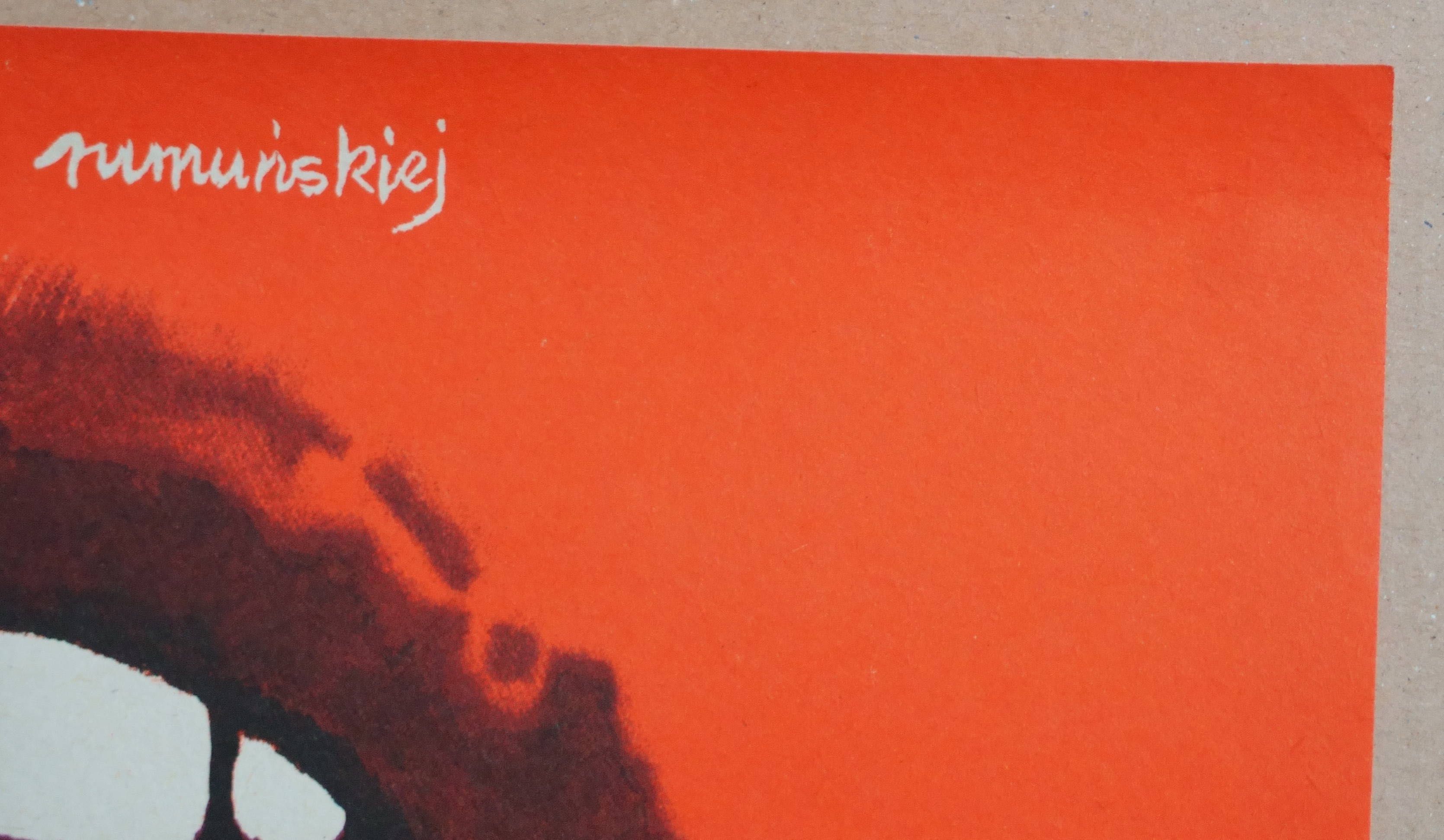 Stary Plakat studyjny - Dziewczyna i Taksówkarz 1983
