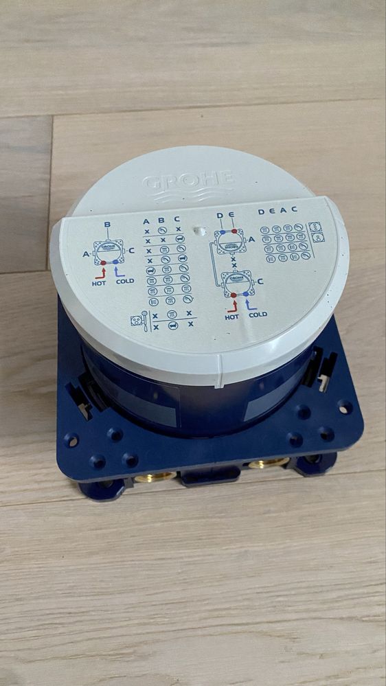 Bateria natryskowa podtynkowa Grohe Rapido Smartbox srebrny