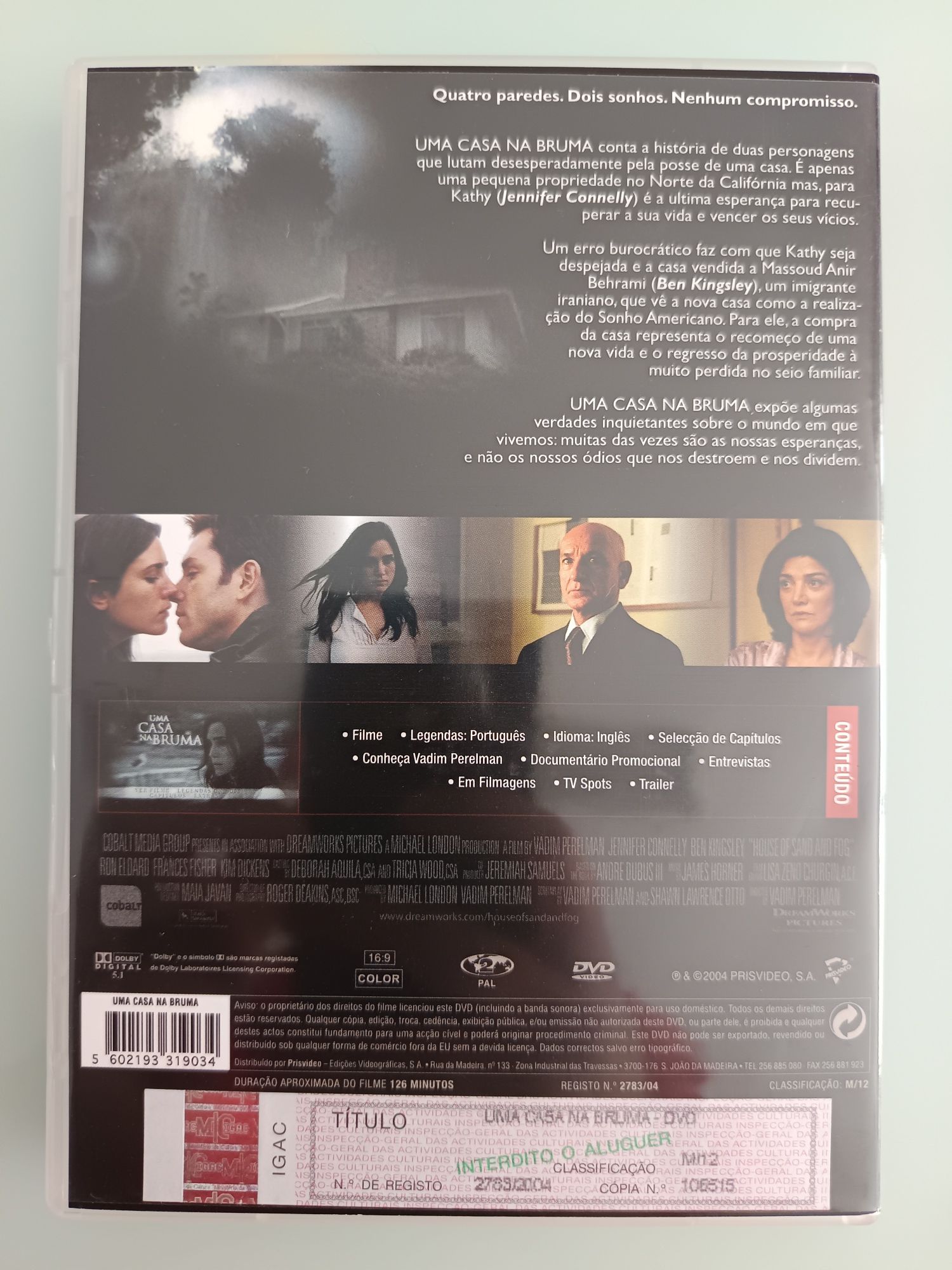 DVD uma casa na bruma