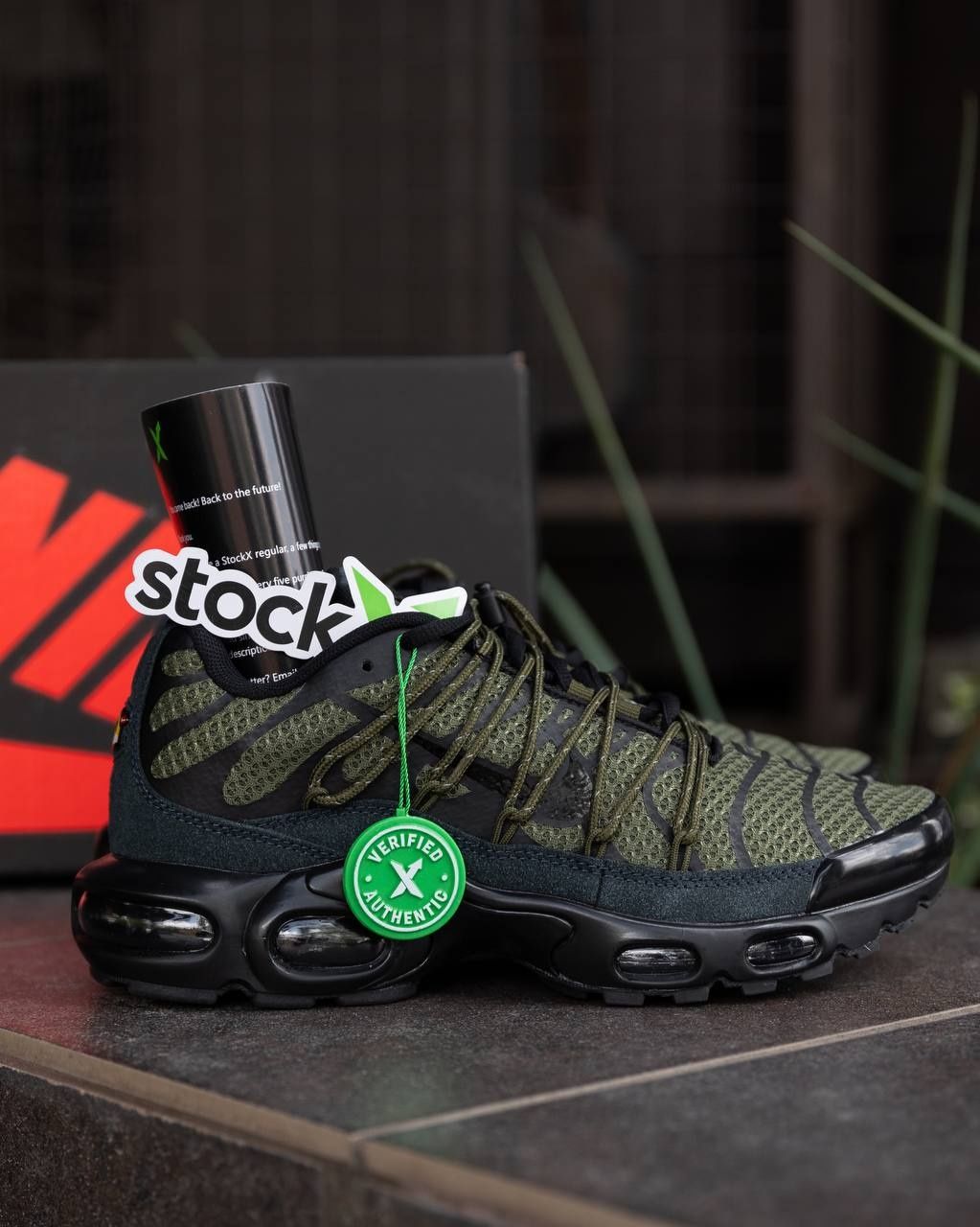 Мужские кроссовки Nike Air Max Plus Tn Khaki Black 41-45 хаки ( Найк )