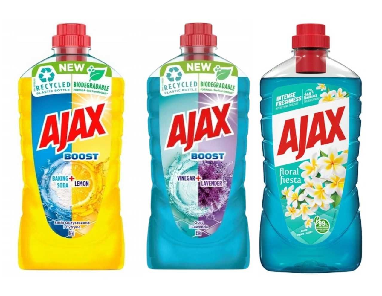 Zestaw Ajax Floral Fiesta Płyn do Mycia uniwersalny mix 3 x 1L