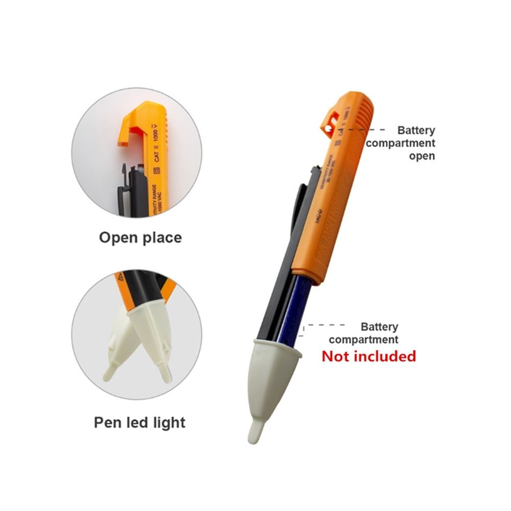 Detetor de Voltagem Caneta Teste Led 90-1000 V AC