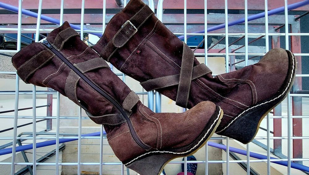 Botas Cano Alto Tam:37/38