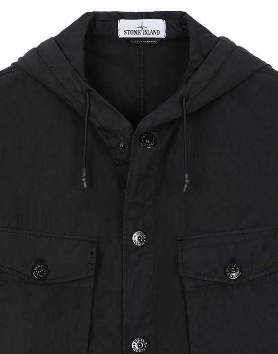 Куртка-Сорочка STONE ISLAND 12408 Hooded Overshirt Black SI0107-BK