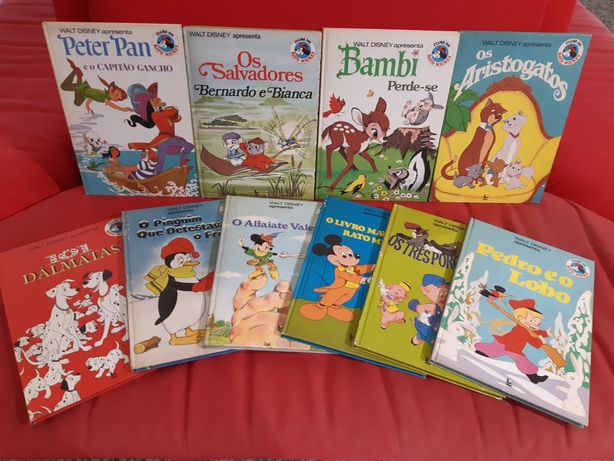Lote de 10 livros "clube do Rato Mickey " anos 70