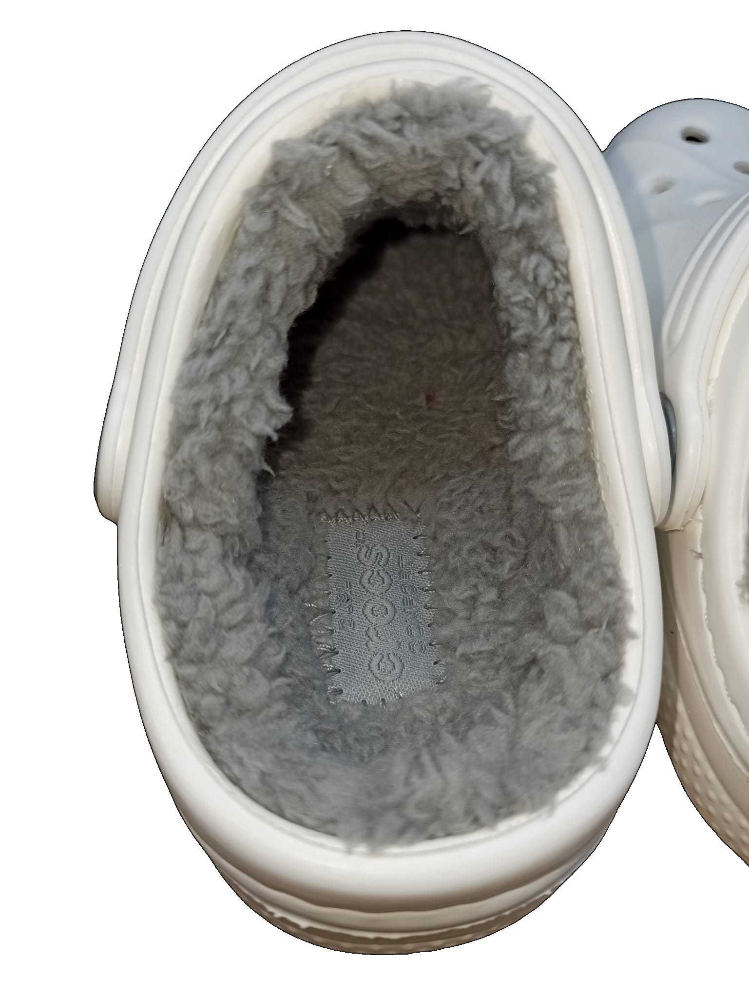 NOWE CROCS klapki kapcie kroksy z podszewką białe r. 22/24 C6/C7