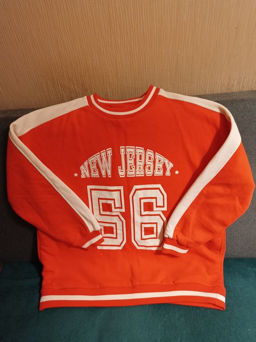 Bluza damska New Jersey 56 pomarańczowa ocieplana