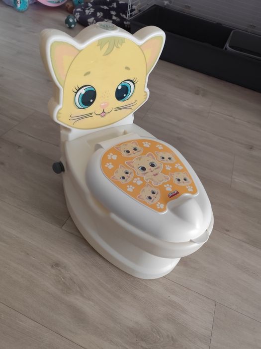 Nocnik kotek z efektem spuszczania wody