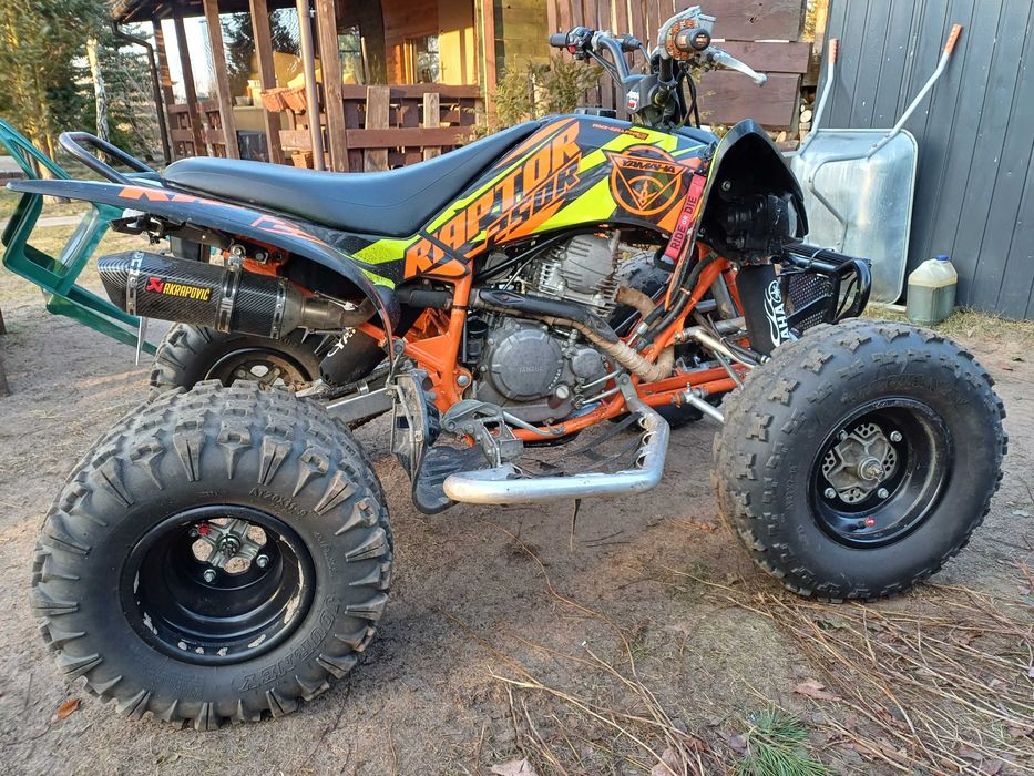 Yamaha raptor 250R zarejestrowany