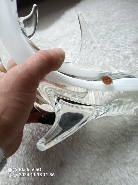 Rekin ryba Murano szklana figurka szkło artystyczne