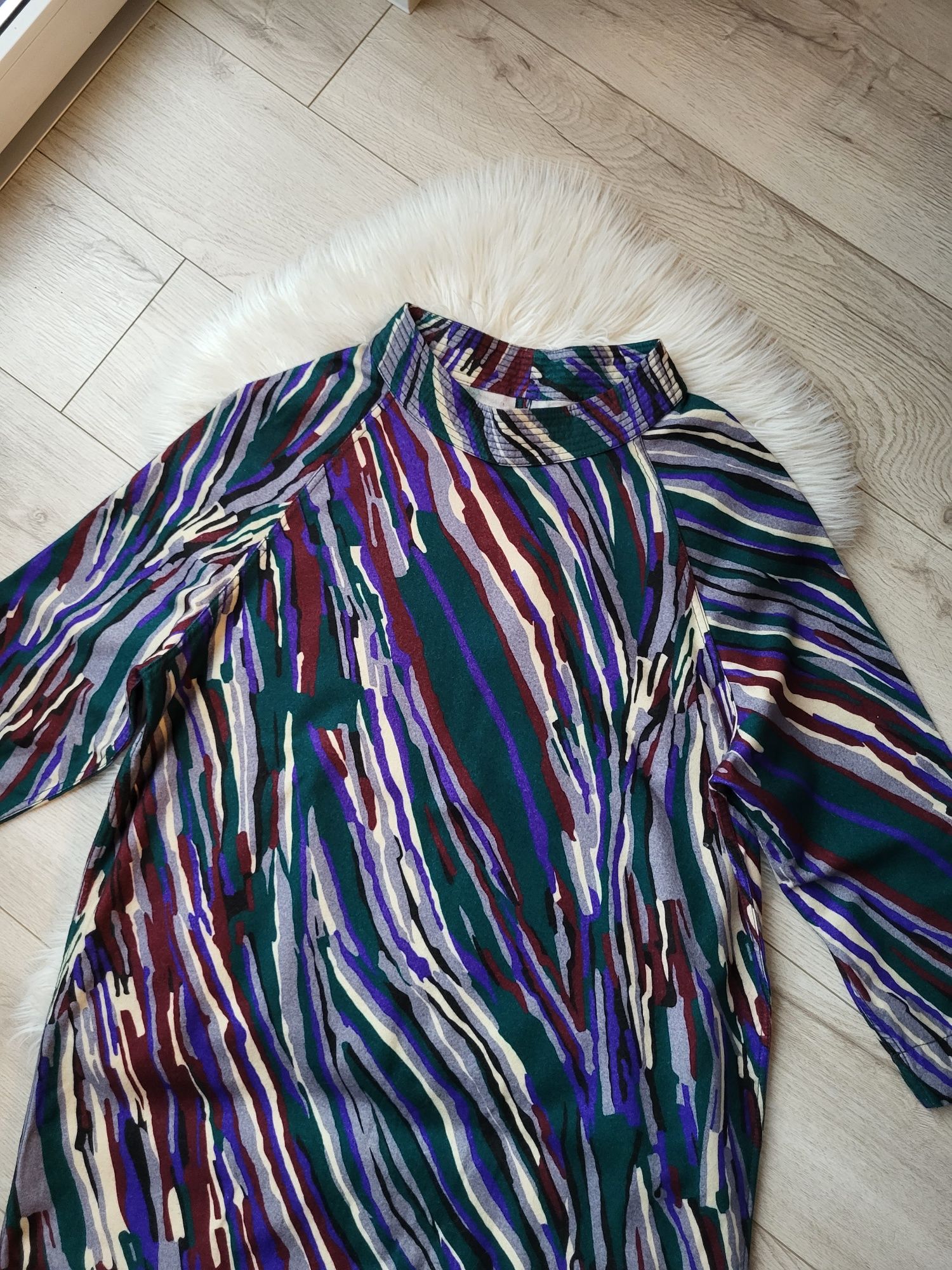 Wełniana sukienka midi premium wool oversize scandi Rodebjer rozmiar S