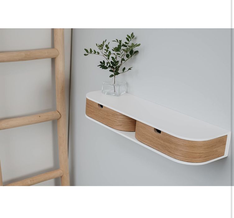 Nowa VALIAI drewniana półka, szuflada wisząca,ścienna,salon,sypialnia